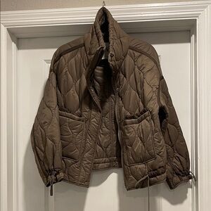 Zara Brown Quilted Jacket